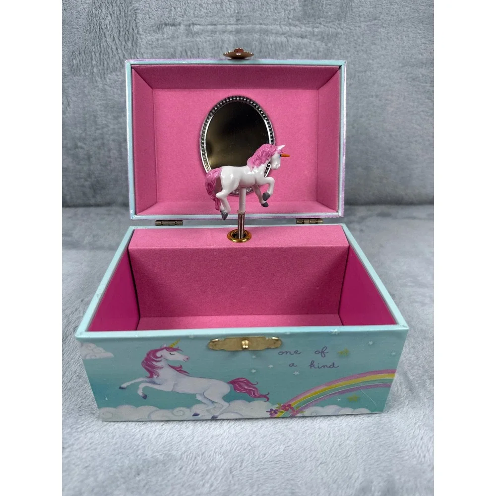 Jewelkeeper Kids Musical Unicorn Jewelry Box‎ Rainbow Castle One of a Kind Aqua